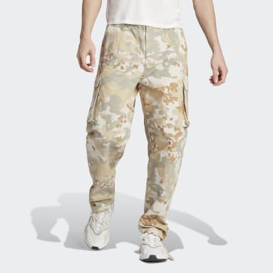 Pantalon cargo graphique imprimé camouflage Beige Hommes Originals
