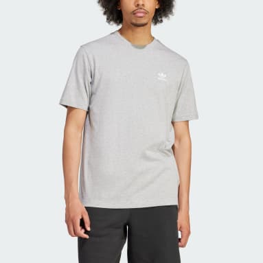 Men Originals Grey Trefoil Essentials T-Shirt