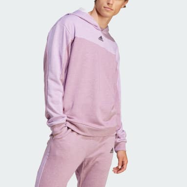 Men Sportswear Purple Mélange Hoodie