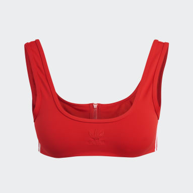 Bikini Parte Superior Adicolor Classics Primeblue Rojo Mujer Originals