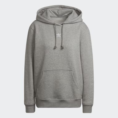 Sudadera con capucha Adicolor Essentials Fleece Gris Mujer Originals