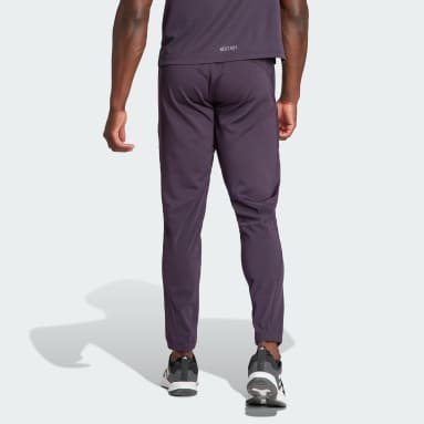 Adidas Men's Designed 2 Move Aeroready Pants Crew Navy/Acid Yellow