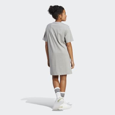 Ženy Sportswear Siva Šaty Essentials 3-Stripes Single Jersey Boyfriend Tee