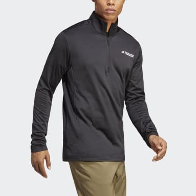 Men TERREX Black Terrex Multi 1/2 Zip Fleece Sweatshirt
