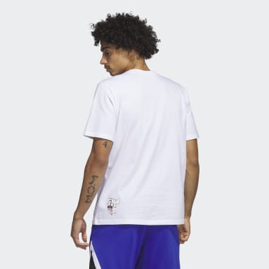 Remera Estampada Lil' Stripe Basketball Blanco Hombre Básquet