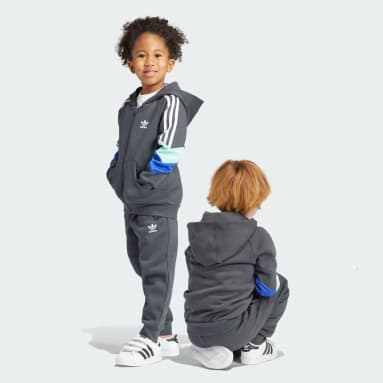 Kinderen 4-8 Jaar Originals adidas Rekive Ritshoodie Set