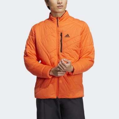 남성 Golf Orange 윈드레디 긴팔 패디드 탑