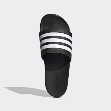 adidas Adilette Comfort Green/White 3-Stripes Sport Slide Sandals Womens  size 6 | eBay