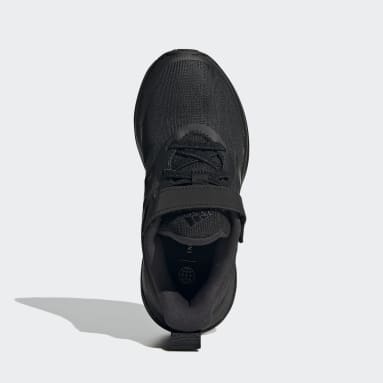 Kinderen Sportswear zwart FortaRun Elastic Lace Top Strap Hardloopschoenen