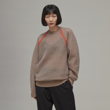 Sudadera Cuello Redondo Y-3 Classic Sheer Knit Café Mujer Y-3