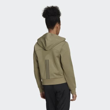 Women's Training Green Hyperglam Full-Zip Hoodie