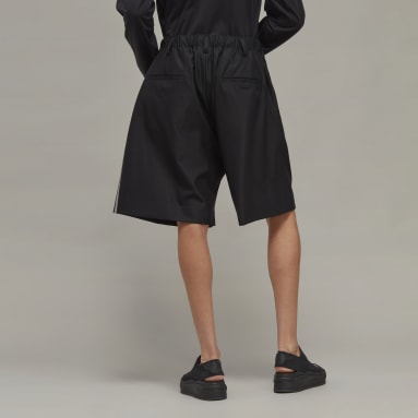 Pantalón corto Refined Wool Tailored Y-3 3 bandas Negro Hombre Y-3