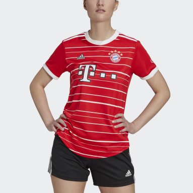 Women's Soccer Red FC Bayern 22/23 Home Jersey
