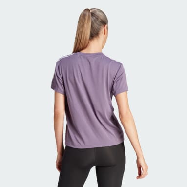Women Training Purple AEROREADY Train Essentials 3-Stripes Tee