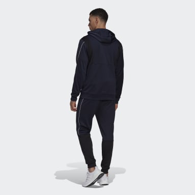 Muži Sportswear modrá Tepláková súprava Ribbed AEROREADY