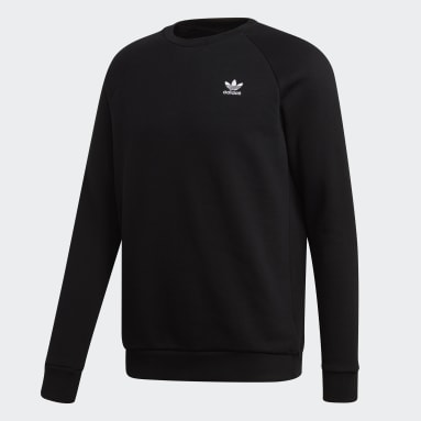 Mænd Originals Sort LOUNGEWEAR Trefoil Essentials Crewneck sweatshirt