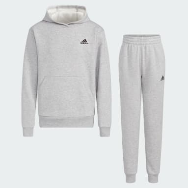 Youth Training Grey YTH HTR FLC SET MINIMAL LOGO
