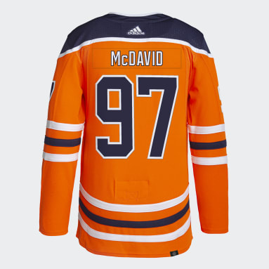 Men Hockey Orange Oilers McDavid Home Authentic Jersey