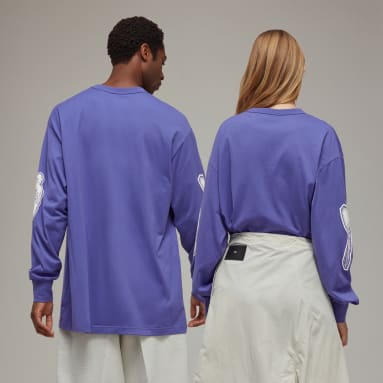 T-shirt à manches longues graphique à logo Y-3 Pourpre Y-3