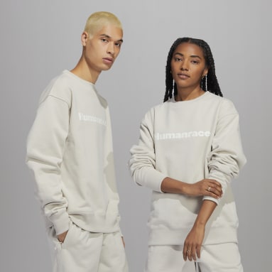 Lifestyle Beige Pharrell Williams Basics Crew Sweatshirt (Gender Neutral)