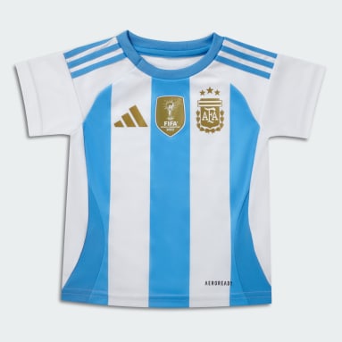 Mini Conjunto Titular Argentina 24 Blanco Niño Fútbol
