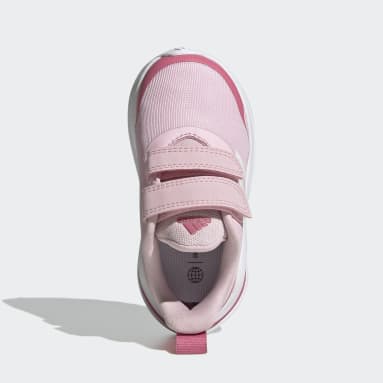 Kids Sportswear Pink FortaRun Double Strap Running Shoes