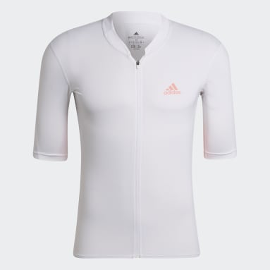 Men Cycling White The Short Sleeve Cycling Jersey