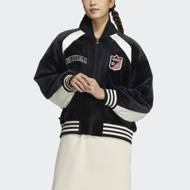 Women Lifestyle Black 안티 유니버시티 패디드 재킷