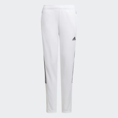 Youth Soccer White Tiro Track Pants