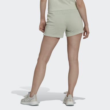 Shorts Essentials Slim Logo Verde Mulher Sportswear