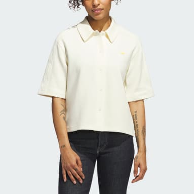 Polo Shooter Blanco Mujer Originals