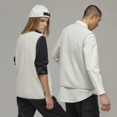 Y-3 White Y-3 Fleece Vest