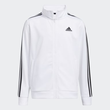 Youth Training White Iconic Tricot Jacket (Extended Size)
