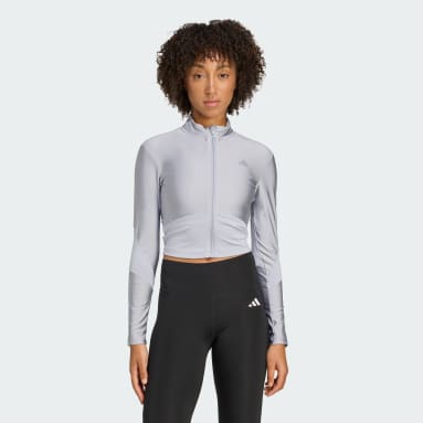 Hyperglam Shine Full-Zip Cover-Up