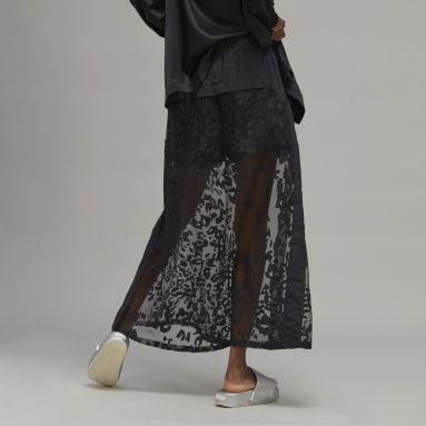 Falda Sheer Leopardo Negro Mujer Y-3