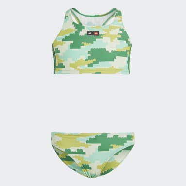 Meisjes Sportswear groen adidas x LEGO® Bikini