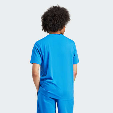 Camiseta azul adidas shop