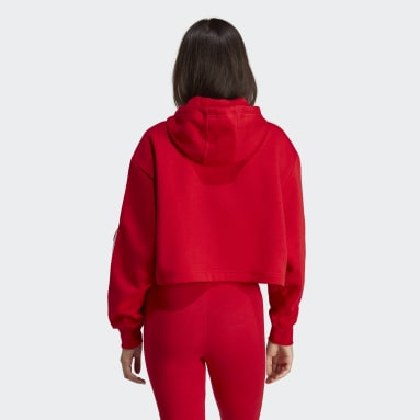 núcleo Microbio Hora Hoodies - Rojo - Mujer | adidas España