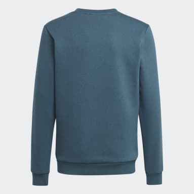 Sweat-shirt Adicolor Crew Turquoise Adolescents 8-16 Years Originals