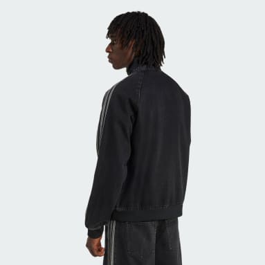 adidas アディカラー ファースト ブラックデニム トラックトップ