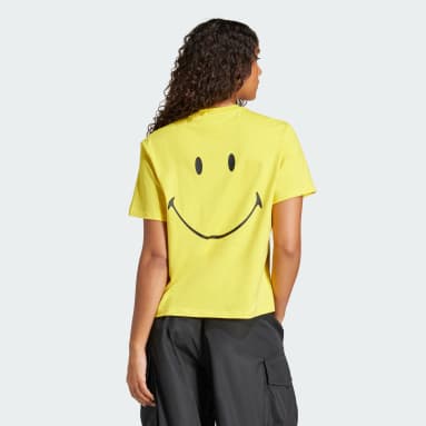 เสื้อยืดทรงหลวม Smiley 3-Stripes