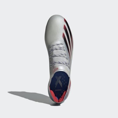 Men Football Silver X Ghosted.1 Firm Ground Boots