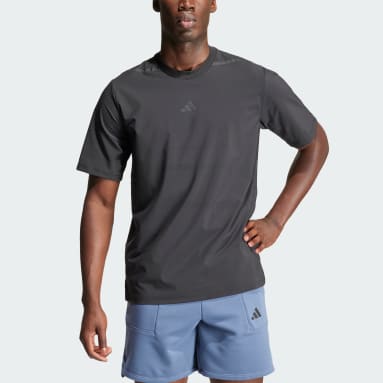 Men's Training Black Workout Pump Cover-Up Tee