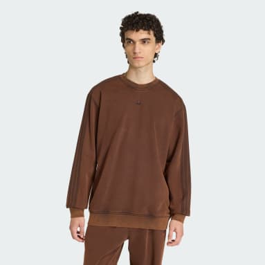 Sudadera retro de cuello redondo efecto lavado Premium Essentials