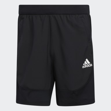 Shorts AEROREADY Slim 3 Rayas Negro Hombre Training