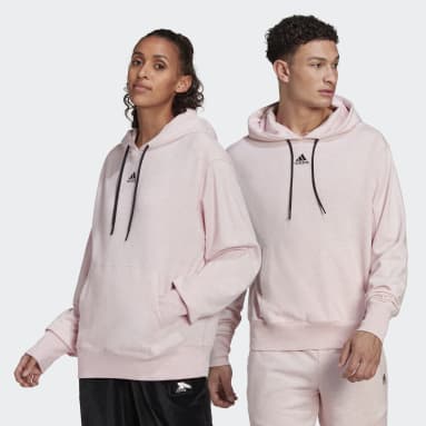 Sportswear Pink Botanical Dyed kønsneutral hættetrøje