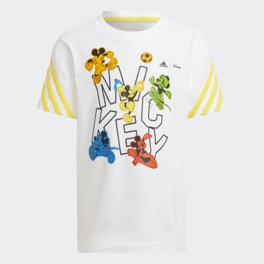 Camiseta adidas x Disney Mickey Mouse Branco Kids Sportswear