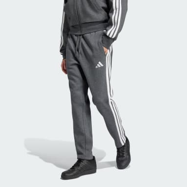 Pantalon droit molleton 3 bandes Essentials