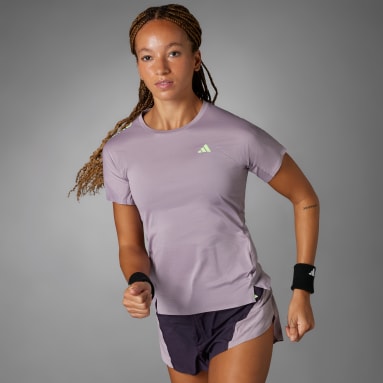 T-shirt de running Adizero Violet Femmes Running
