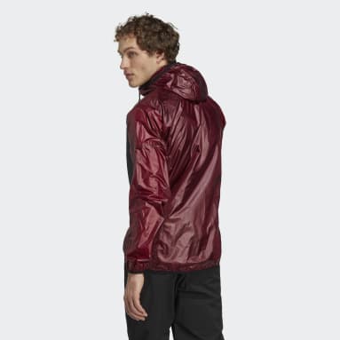Mænd TERREX Burgundy Techrock Three-in-One Wind Hooded jakke